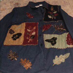 Vintage cottage core long sleeve top